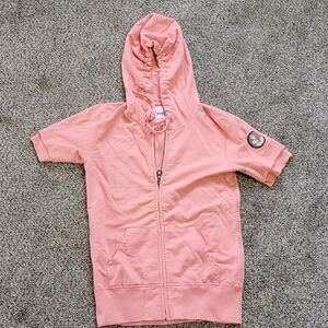 Ever light pink short sleeve hoodie P (xs)